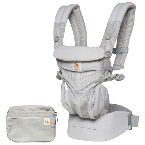 Ergobaby Omni 360 Cool Air Mesh Four Position Baby Carrier - Pearl Grey