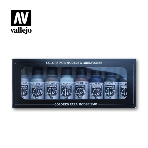 VALLEJO  S71176 Metallic Colors Model Air (8 Color Set)