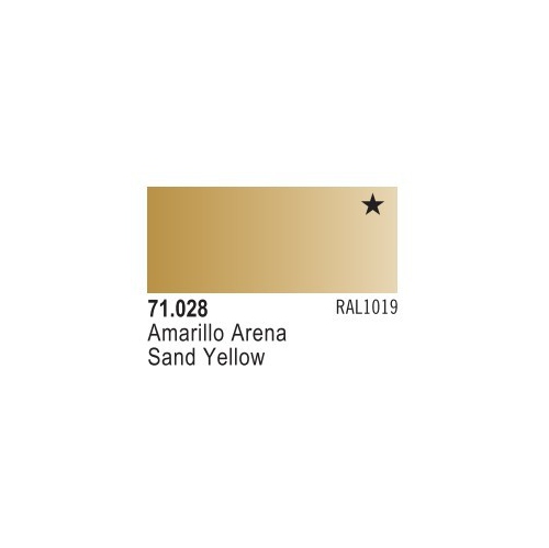 VALLEJO  71.028 Sand (6/box) In Yellow