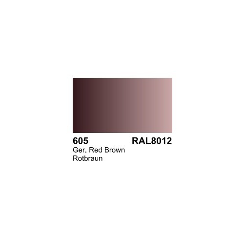 VALLEJO  70.605 German Brown Primer Ral8012 - 17Ml In Red