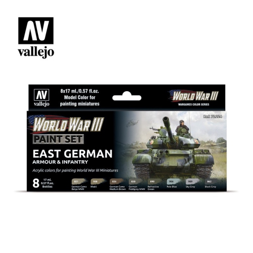VALLEJO  S70224 Wwiii East German Armor N Infantry Paint Set
