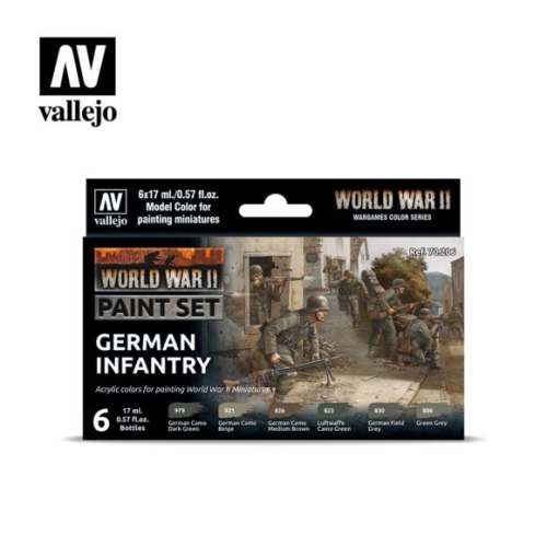 VALLEJO  S70206 Wwii German Infantry Paint Set