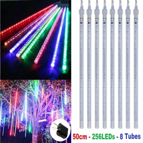 50cm 8 Tubes Waterproof Meteor Shower Rain LED String Lights, Outdoor, Parties