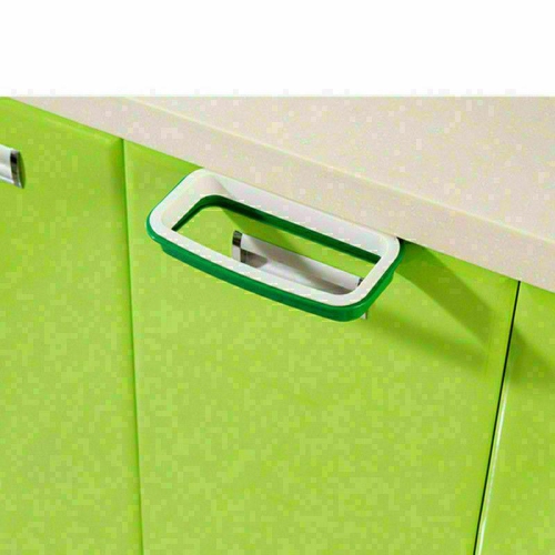 Cupboard Door Back Trash Rack Storage Garbage Bag Holder Hanging Kitchen Cabinet