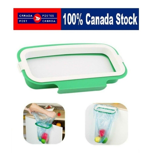 Cupboard Door Back Trash Rack Storage Garbage Bag Holder Hanging Kitchen Cabinet