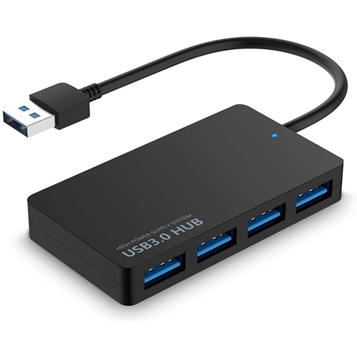 ISTAR  4-Port USB 3.0 Ultra Slim Data Hub Extended Cable for PC, Lpatops, Tables And More (Hb-Umls)