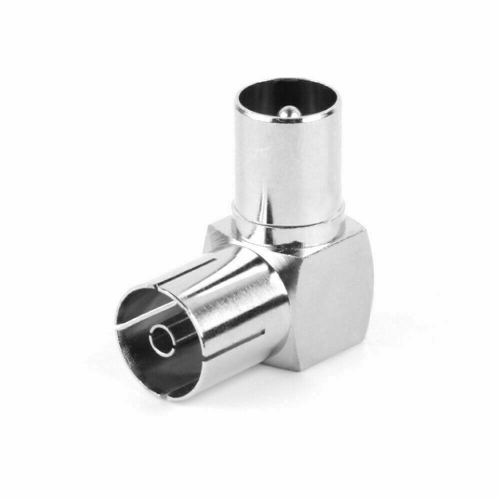 F-type TV Connector, TV Antenna Male to F-type Female Right Angle Cable Up to 5