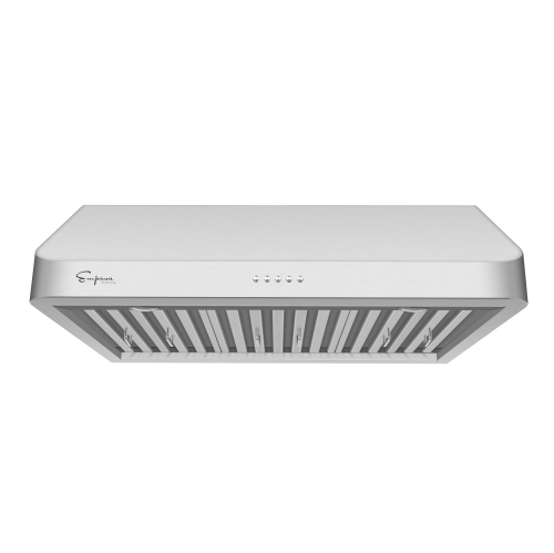 Empava 36 in. 500 CFM Ducted Under Cabinet Range Hood with Push Button Controls - Dual Sealed Aluminum Motor - Permanent Filters - LED Lights in Stainless Steel