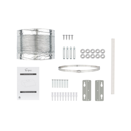 Empava 36 in. 500 CFM Ducted Under Cabinet Range Hood with Push Button Controls - Dual Sealed Aluminum Motor - Permanent Filters - LED Lights in