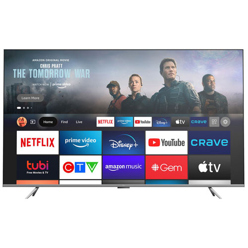 Téléviseur intelligent HDR DEL UHD 4K de 65 po Fire TV Omni d'Amazon - 2021