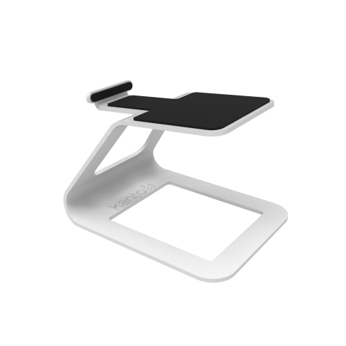 Kanto SE2W Elevated Desktop Speaker Stands for Small Speakers, White, Pair