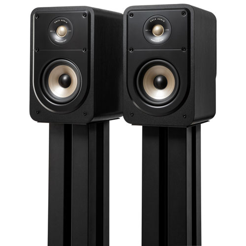 Polk Audio Signature Elite ES15 100-Watt Bookshelf Speaker - Pair - Stunning Black