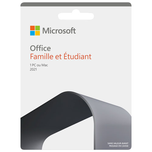 Microsoft Office Famille et Étudiant 2021 - 1 utilisateur - Français