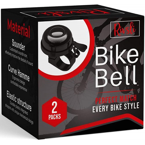 2 Pack Classic Bike Bell, Bicycle Bell