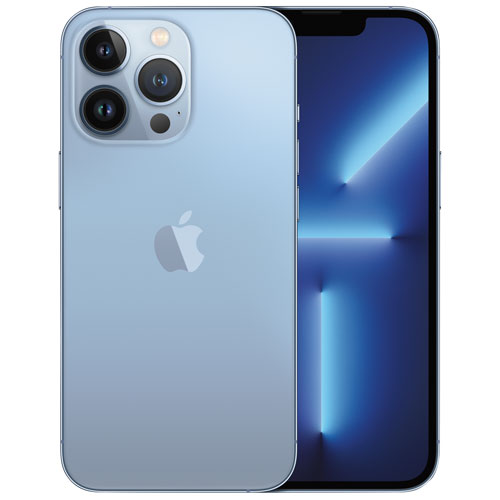 iPhone 13 Pro de 128 Go d'Apple offert par Fido - Bleu Sierra - Financement mensuel