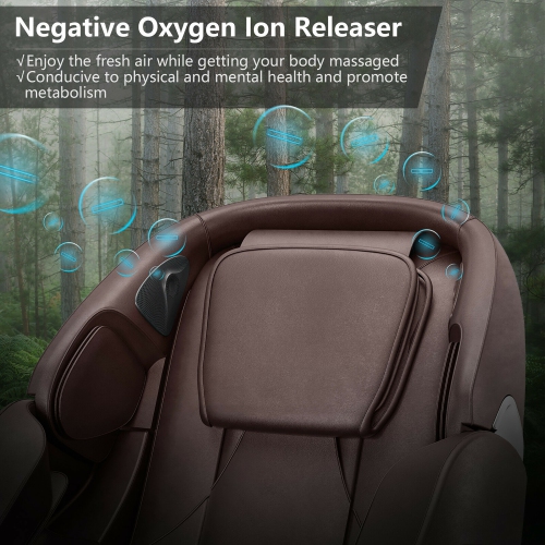 Fauteuil de massage à chaînes Full Body Zero Gravity SL de Costway avec générateur d'ions négatifs