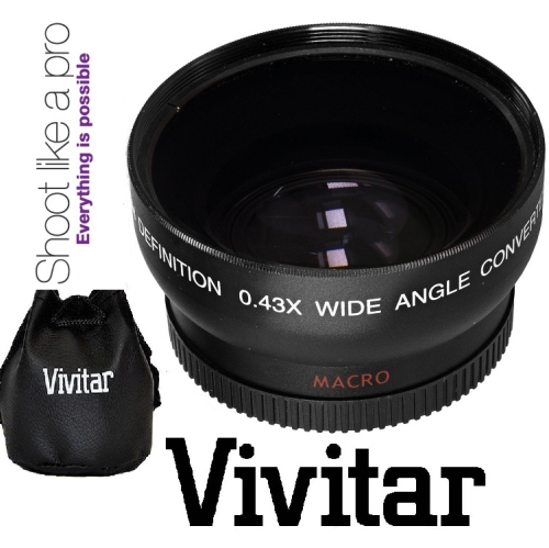 Pro Hi Def Wide Angle Lens With Macro For Canon EOS Rebel T7i SL2 77D