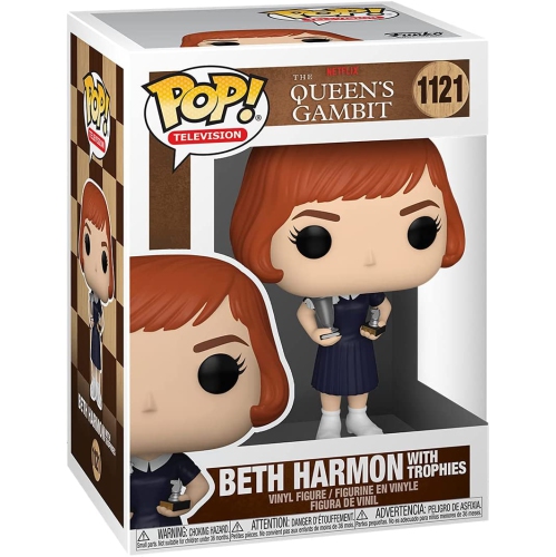 Pop Television The Queen's Gambit 3.75 Inch Action Figure - Beth Harmon with Trophies #1121