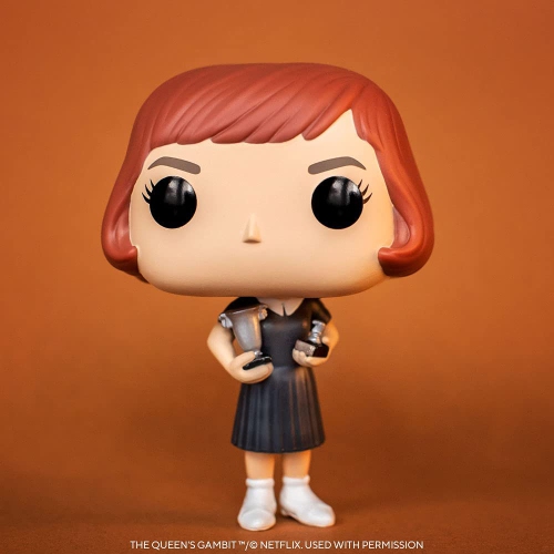 Pop Television The Queen's Gambit 3.75 Inch Action Figure - Beth Harmon with Trophies #1121
