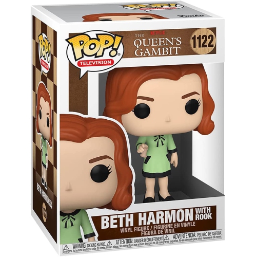 Pop Television The Queen's Gambit 3.75 Inch Action Figure - Beth Harmon with Rook #1122