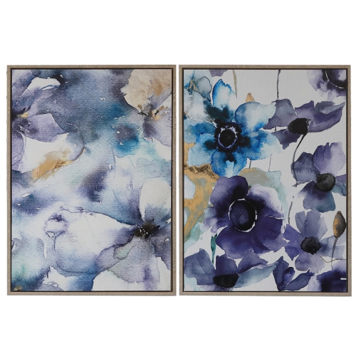 MAISON CONCEPTS  Framed Canvas Wall Art (Viola) (Asstd) - Set Of 2