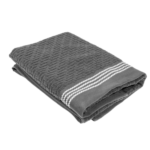 MAISON CONCEPTS  Luxury Stitch Bath Towel (30 X 60) (Cool Gray) - Set Of 2