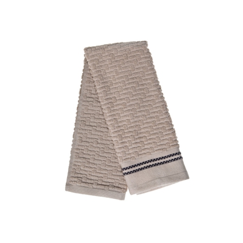 MAISON CONCEPTS  Luxury Stitch Hand Towel (16 X 27) (Taupe) - Set Of 6
