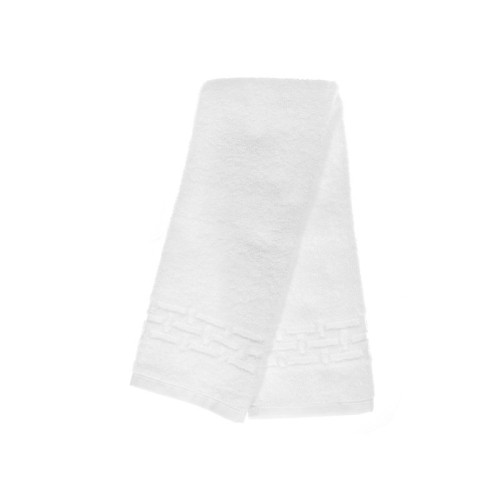 MAISON CONCEPTS  Basketweave Hand Towel (16 X 27) (White) - Set Of 6