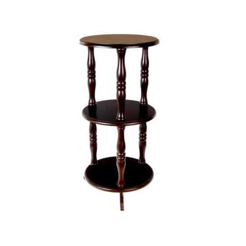 MAISON CONCEPTS  3 Tier Wooden Round Shelf