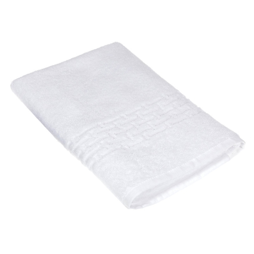 MAISON CONCEPTS  Basketweave Bath Towel (27 X 50) (White) - Set Of 2