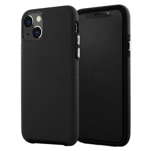 【CSmart】 Slim Fitted Hybrid Hard PC Shell Shockproof Scratch Resistant Case Cover for iPhone 13 Mini, Black