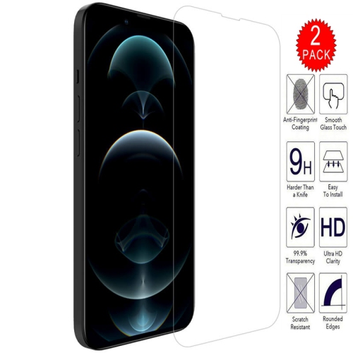 【2 Packs】 CSmart Premium Tempered Glass Screen Protector for iPhone 13 / iPhone 13 Pro, Case Friendly & Bubble Free