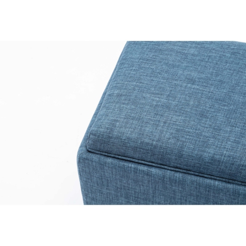 Chase Fabric Ottoman With Flip Tray Lid