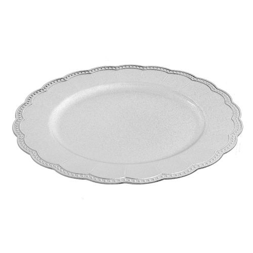 MAISON CONCEPTS  "charger Plate (Scallop Edge) (Silver) (13"") - Set Of 6"
