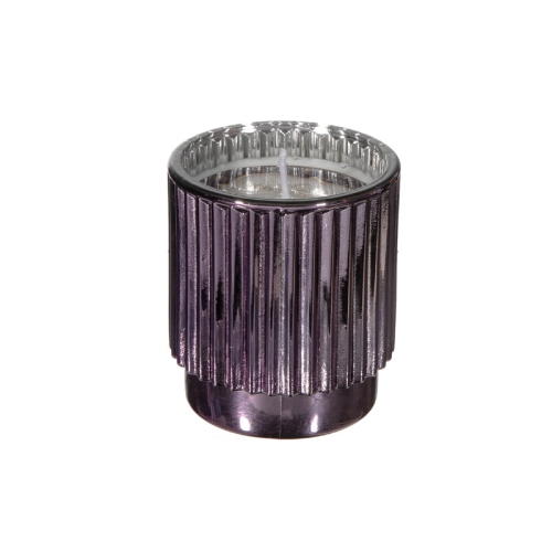 MAISON CONCEPTS  4.6 OZ Ribbed Electroplated Scented Candle (Tropical Dreams) - Set Of 2