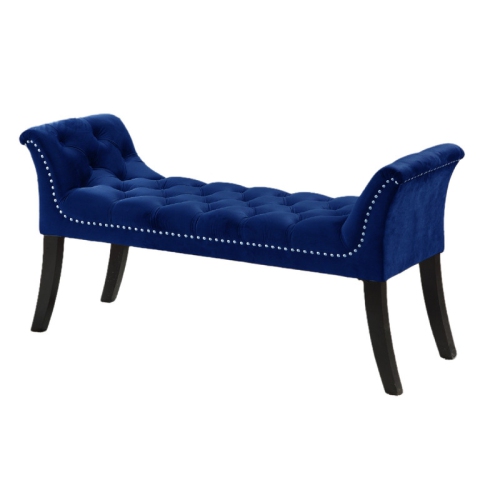 Imperial Tufted Bench With Armrest