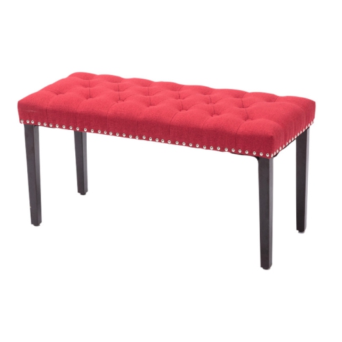 Cabara Tufted Fabric Bench