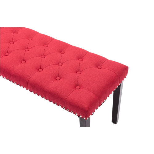 Cabara Tufted Fabric Bench