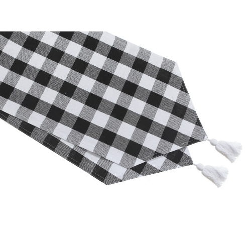 MAISON CONCEPTS  Cotton Table Runner (54") (White Buffalo)