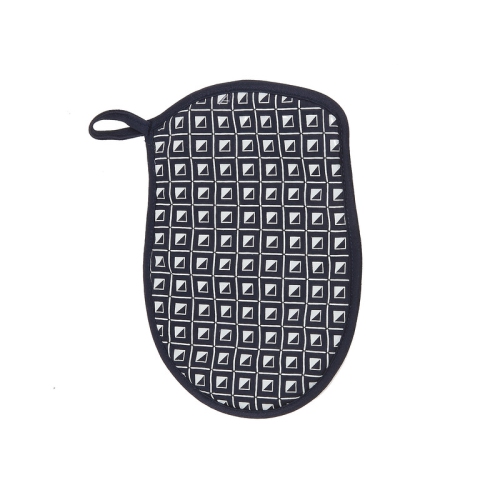 Silicon Print Pot Holder (Navy Blue) - Set of 4