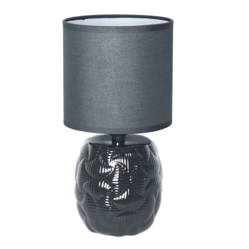 MAISON CONCEPTS  Ceramic Table Lamp With Shade (Eclipse) (Black)