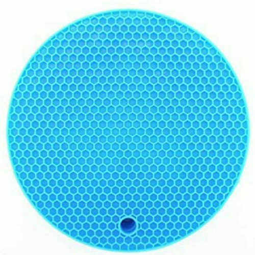 ROUND HEAT RESISTANT SILICONE TRIVET MAT PAN POT HOLDER NON SLIP PAD NEW