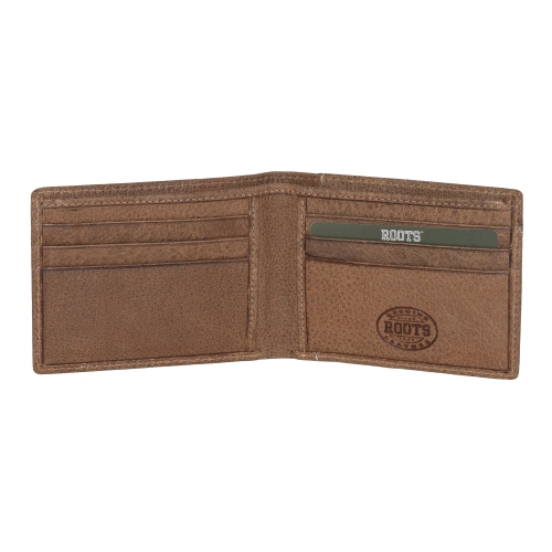 ROOTS Men's Leather Slim ID Wallet
