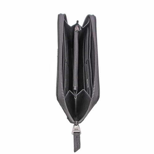 ROOTS Leather RFID Trifold Wallet