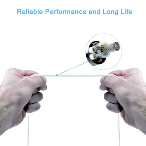 Câble USB à Lightning certifié MFi de 6 pi; Câble de recharge et de synchronisation USB rapide pour iPhone 14/13/12/11/XS/XR/X/8/7/6/5 SE; iPad