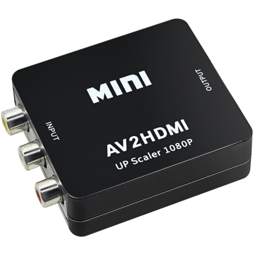 Adaptateur RCA vers HDMI, convertisseur de signal NIERBO AV vers HDMI Compatible HDMI, Blu Ray Xbox 360 Enregistreur vidéo SKY HD DVD HDTV 720P /