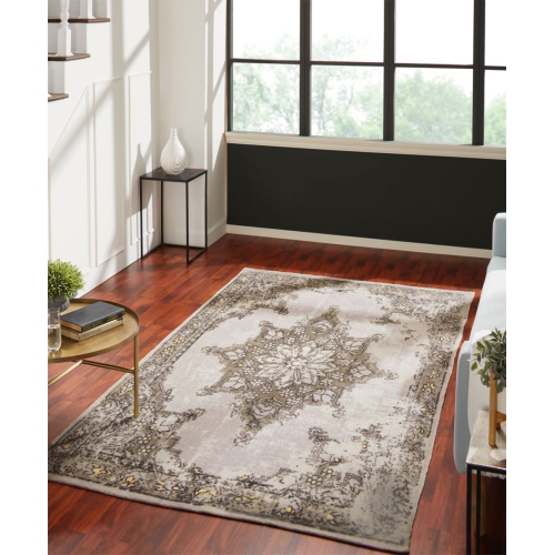 Oriental Canvas Distress Printed Carpet Stone-wash Look Handmade Area Rug