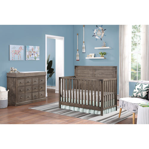 Lit De Bébé Convertible 4-En-1 Brio De Ti Amo - Gris Classique | Best Buy  Canada