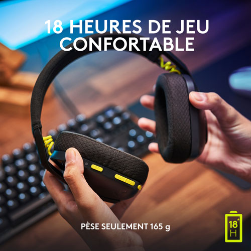 Logitech G435 LIGHTSPEED Bluetooth Wireless Gaming Headset for PC/PS5/PS4/Switch - Black