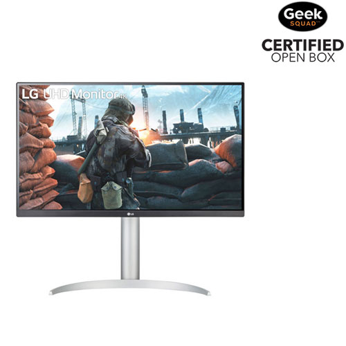 Boîte ouverte - Moniteur jeu DEL IPS UHD 4K FreeSync GTG 5 ms 60 Hz 27 po UltraFine de LG - Blanc